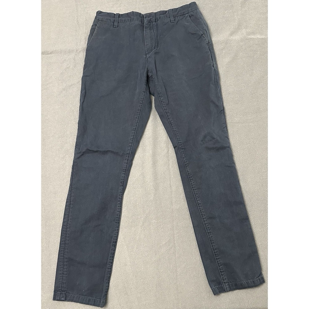 Outerknown Chino Pants Organic Cotton Slim Navy Blue Casual Preppy 30x29